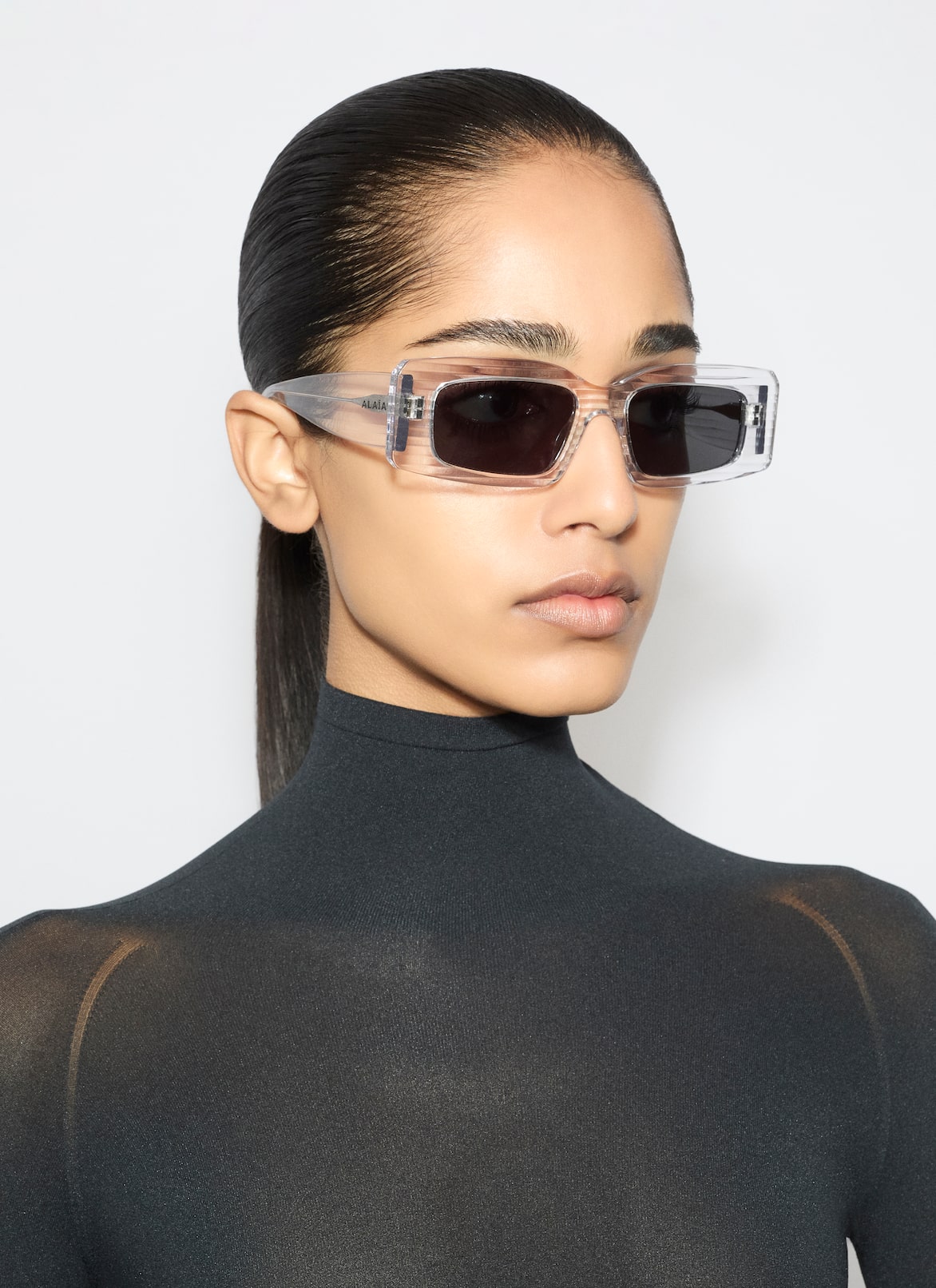 RECTANGULAR SUNGLASSES ALAÏA CRISTAL RECTANGULAR SUNGLASSES